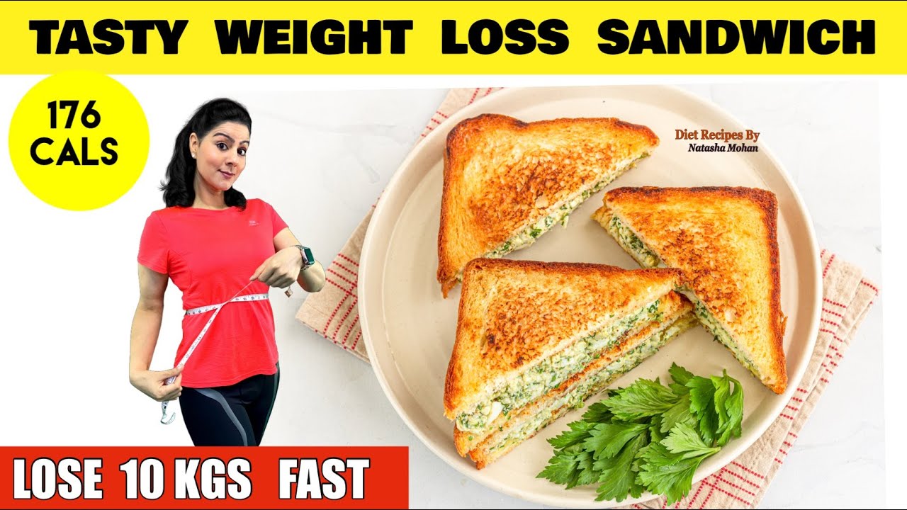 Yummiest Weight Loss Sandwich Recipe in Hindi | High Protein Veg Sandwich Recipe for Breakfast