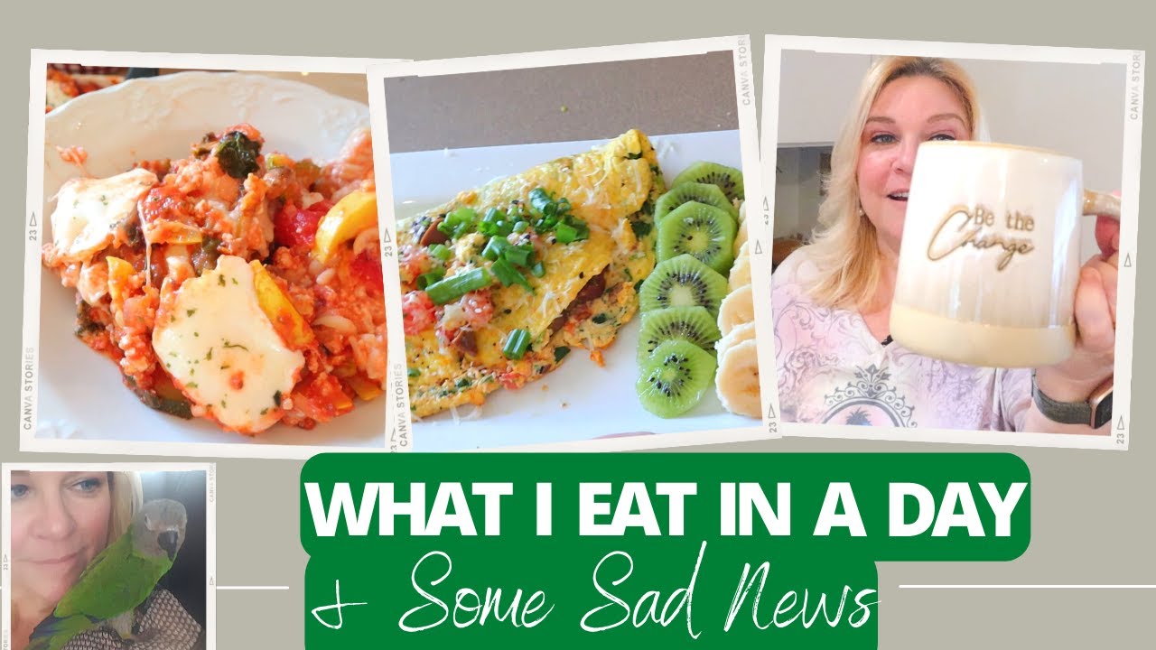 WHAT I EAT IN A DAY FOR WEIGHT LOSS | SAD NEWS ABOUT OUR BELOVED DUSKY CONURE PARROT, KJ ?