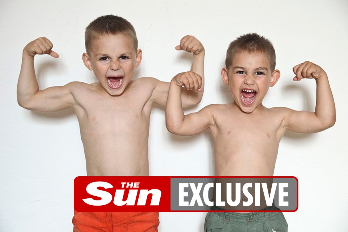 Dad of world’s strongest brothers who started weightlifting aged 2 & 3 reveals ‘secret diet’ as kids now UNRECOGNISABLE
