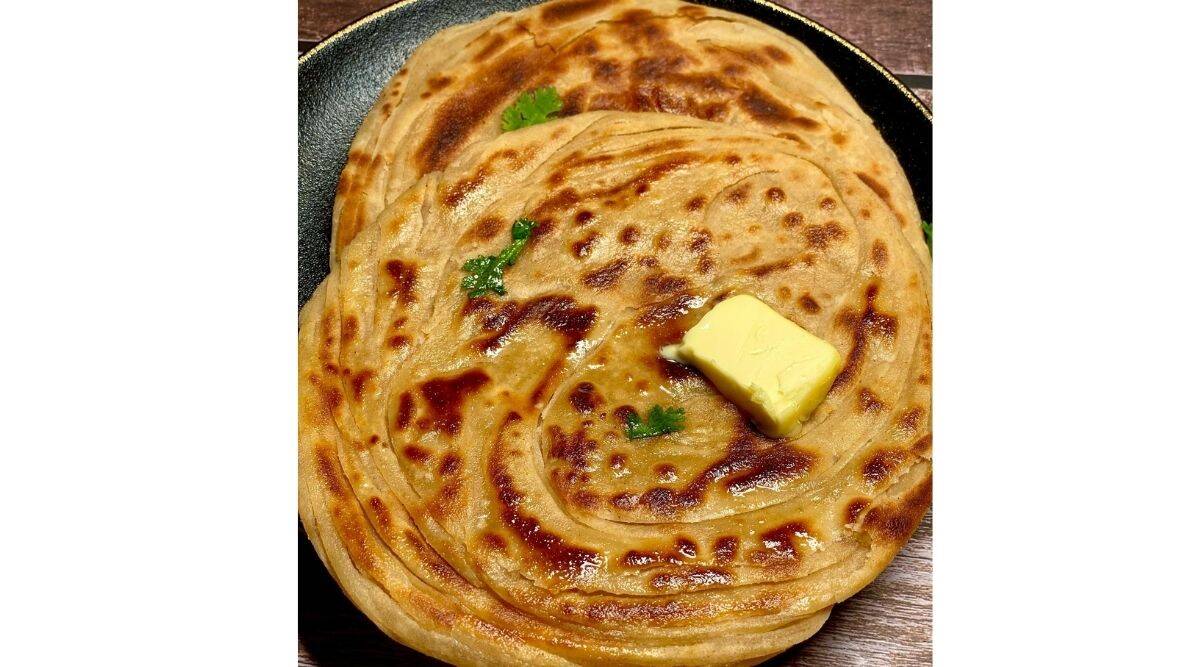 How about some scrumptious lachha parathas for dinner tonight? (with a healthy twist)